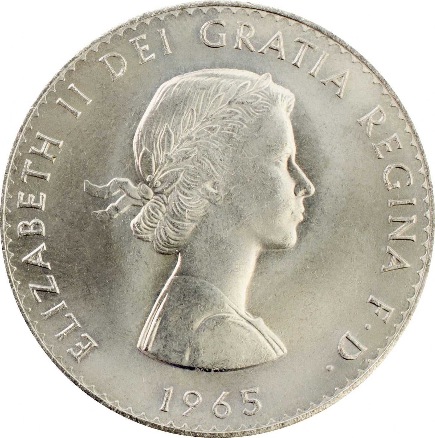 1965 Crown Unc - Winston Churchill Crown Coin