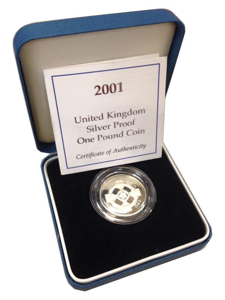 2001 Silver Proof One Pound Coin
