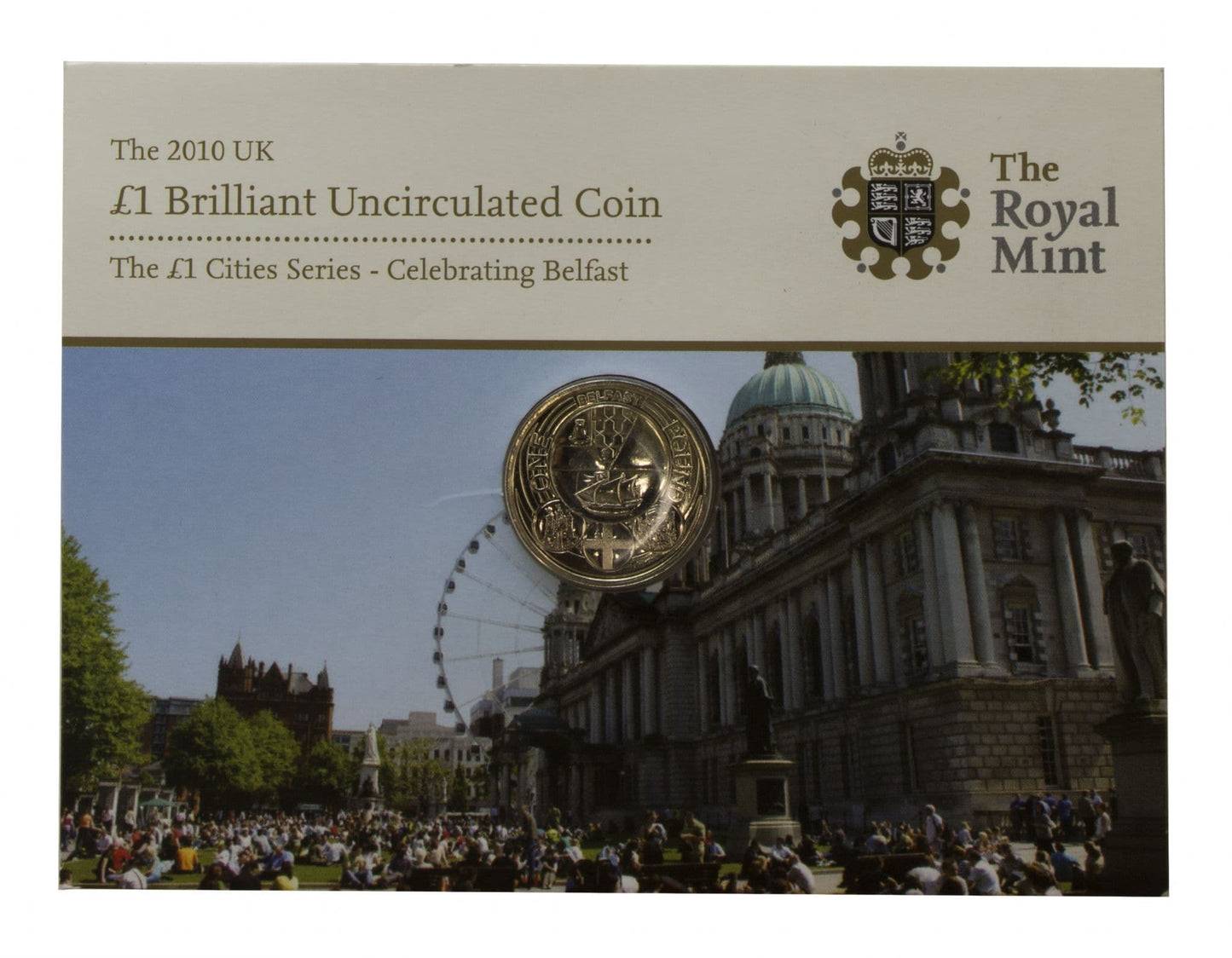 2010 £1 Belfast One Pound Brilliant Uncirculated Pack