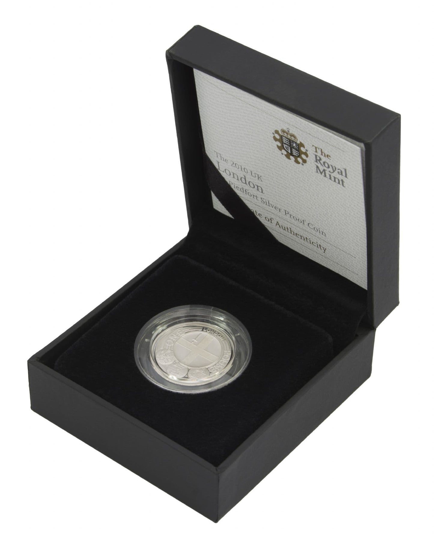 2010 Silver Proof Piedfort London One Pound