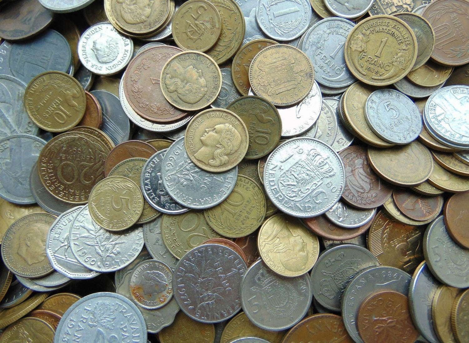 1 Kilo Mixed World Coins Choose How Many