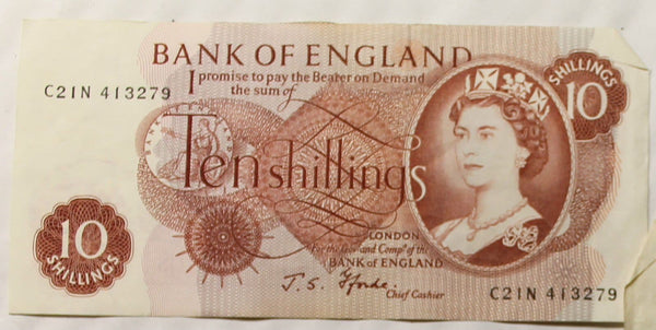 10 Shilling bank Notes Final Style Choice of Date for sale – English ...
