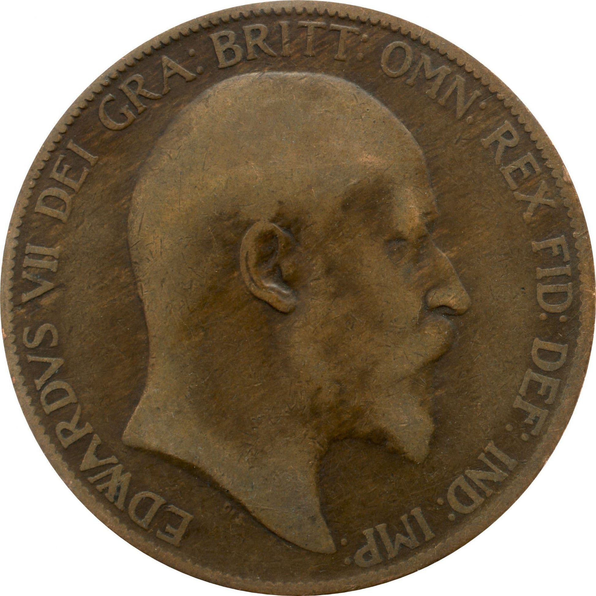 1902 To 1910 Edward VII Penny Grades From Fair To Fine