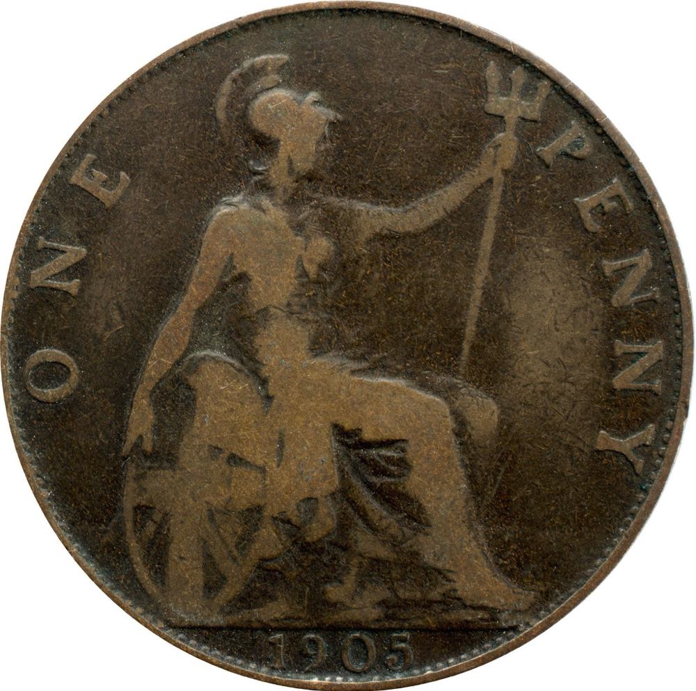 1902 To 1910 Edward VII Penny Grades From Fair To Fine