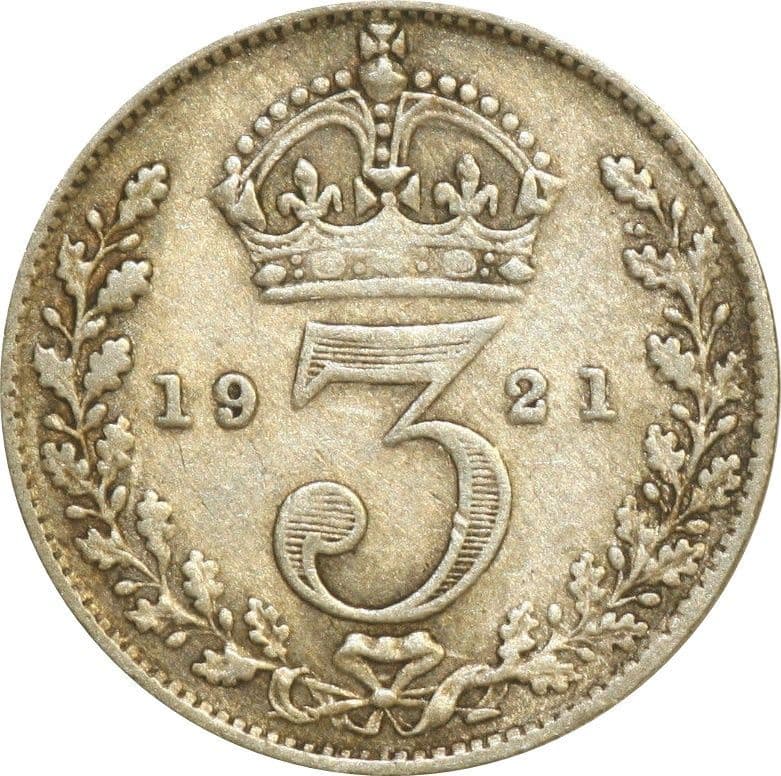 1911 To 1936 Silver Three Pence George V Grades From Fair To VF