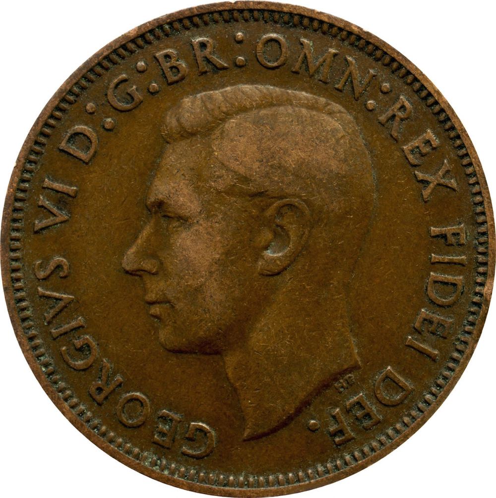 1937 To 1952 Half Penny George VI Grade From Fine To EF