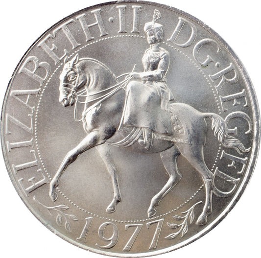 1977 Crown Unc - Silver Jubilee Commemorat Ive Crown