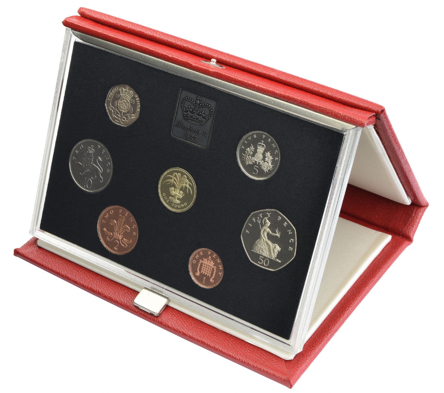 1985 Proof Set Red Leather Deluxe