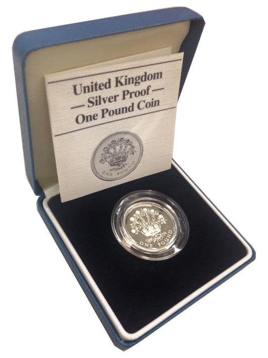 1986 Silver Proof One Pound Coin