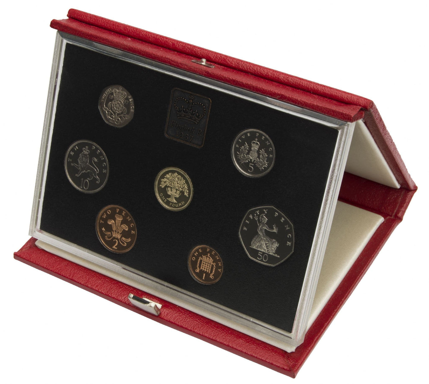 1987 Proof Set Red Leather Deluxe