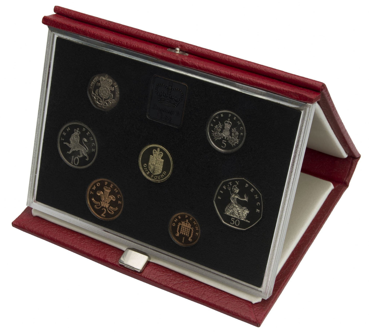 1988 Proof Set Red Leather Deluxe