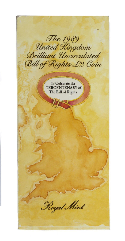 1989 Bill Of Rights £2 Brilliant Uncirculated Pack