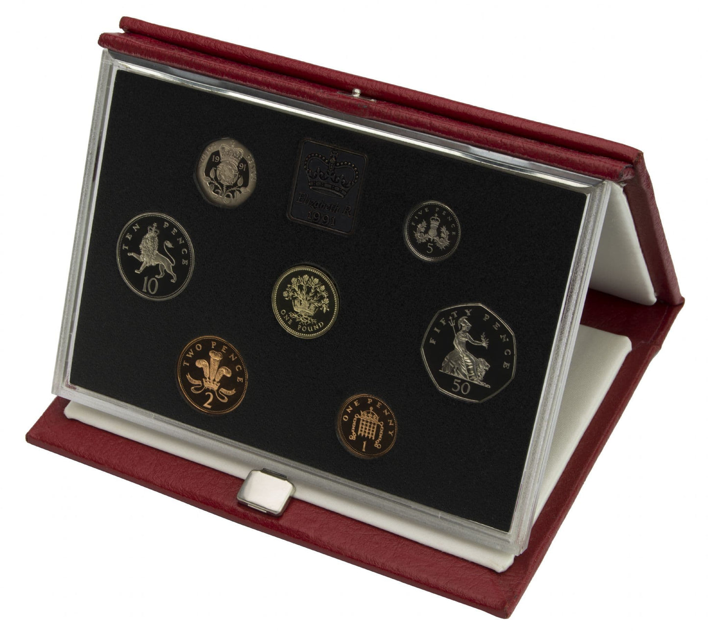 1991 Proof Set Red Leather Deluxe