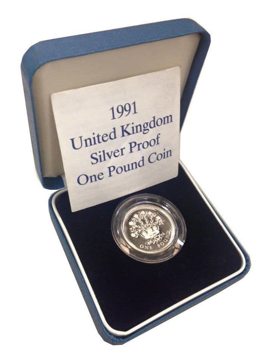 1991 Silver Proof One Pound Coin