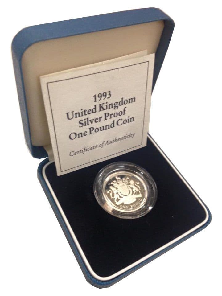 1993 Silver Proof One Pound Coin