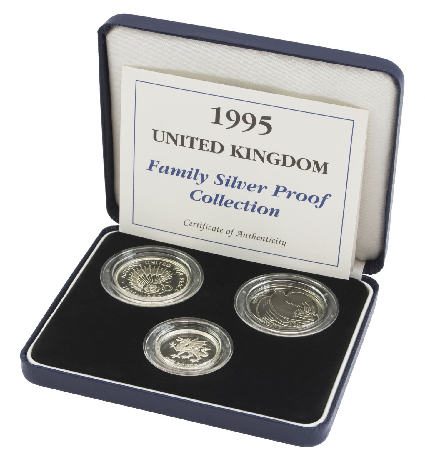 1995 3 X Coin Silver Proof Family Collection