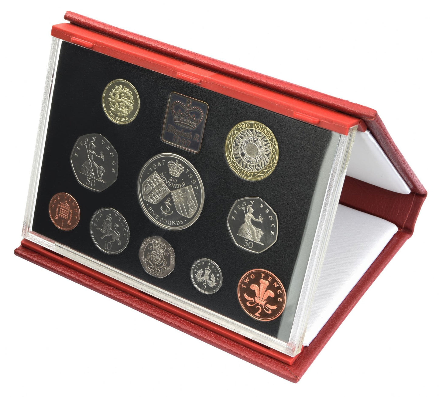 1997 Proof Set Red Leather Deluxe