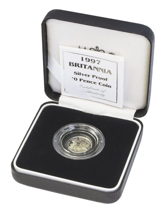 1997 Silver Proof Britannia 20P With Certificate