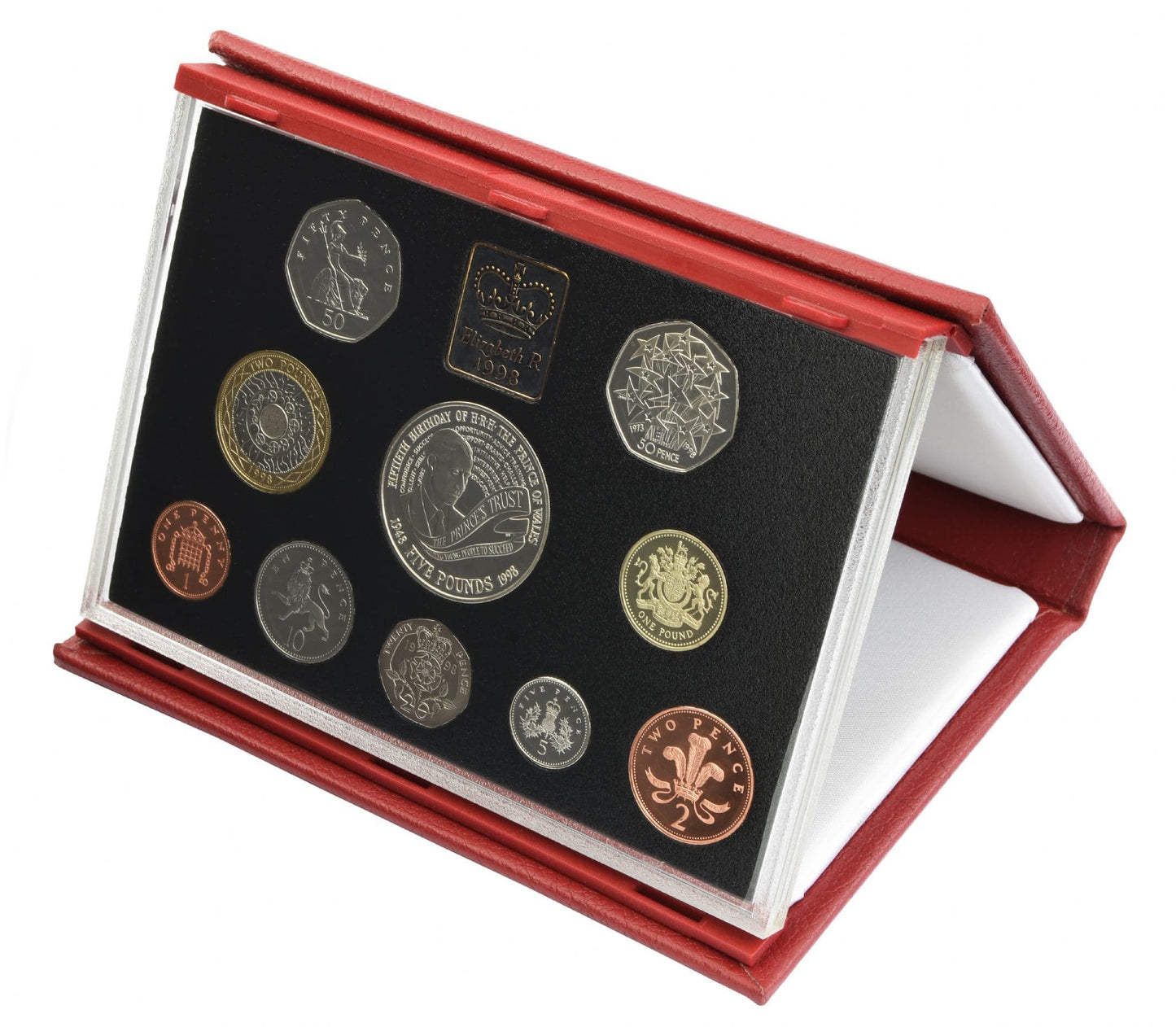 1998 Proof Set Red Leather Deluxe