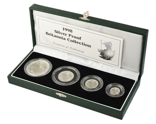 1998 Silver Proof Britannia 4 Coin Set