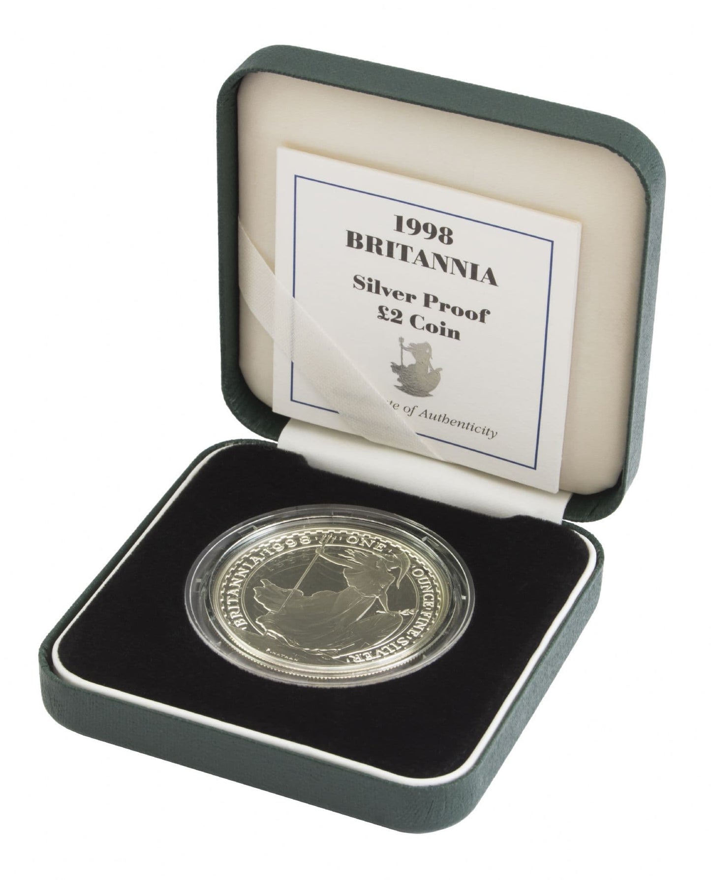 1998 Silver Proof Britannia Single With Certificate