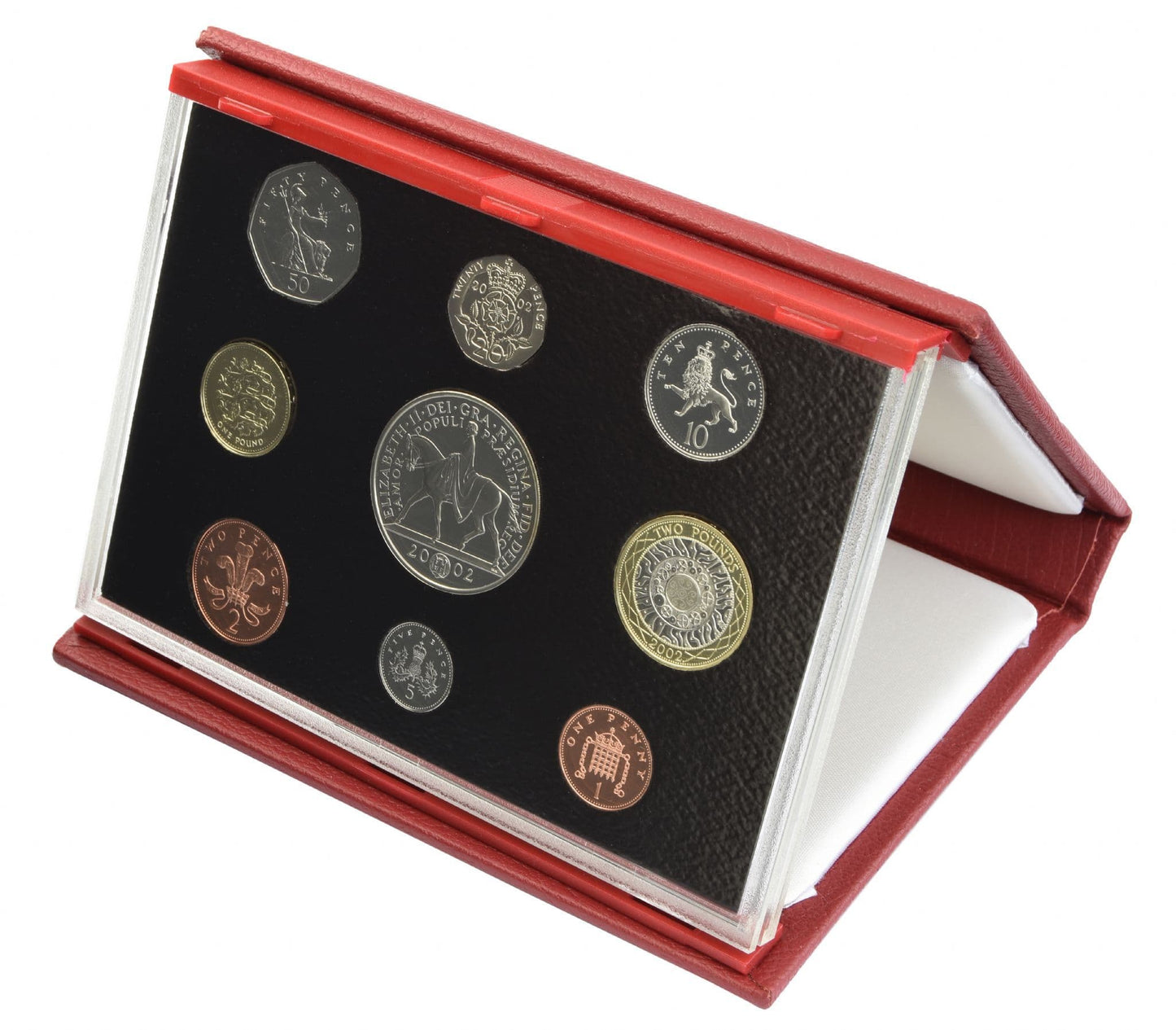 2002 Proof Set Red Leather Deluxe