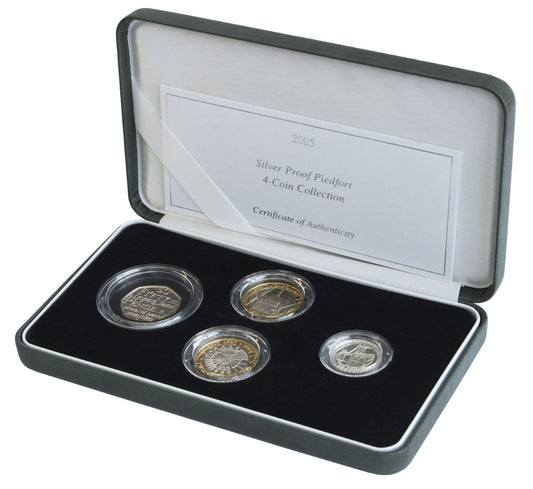 2005 Piedfort Coin Collection 4 Coin Collection