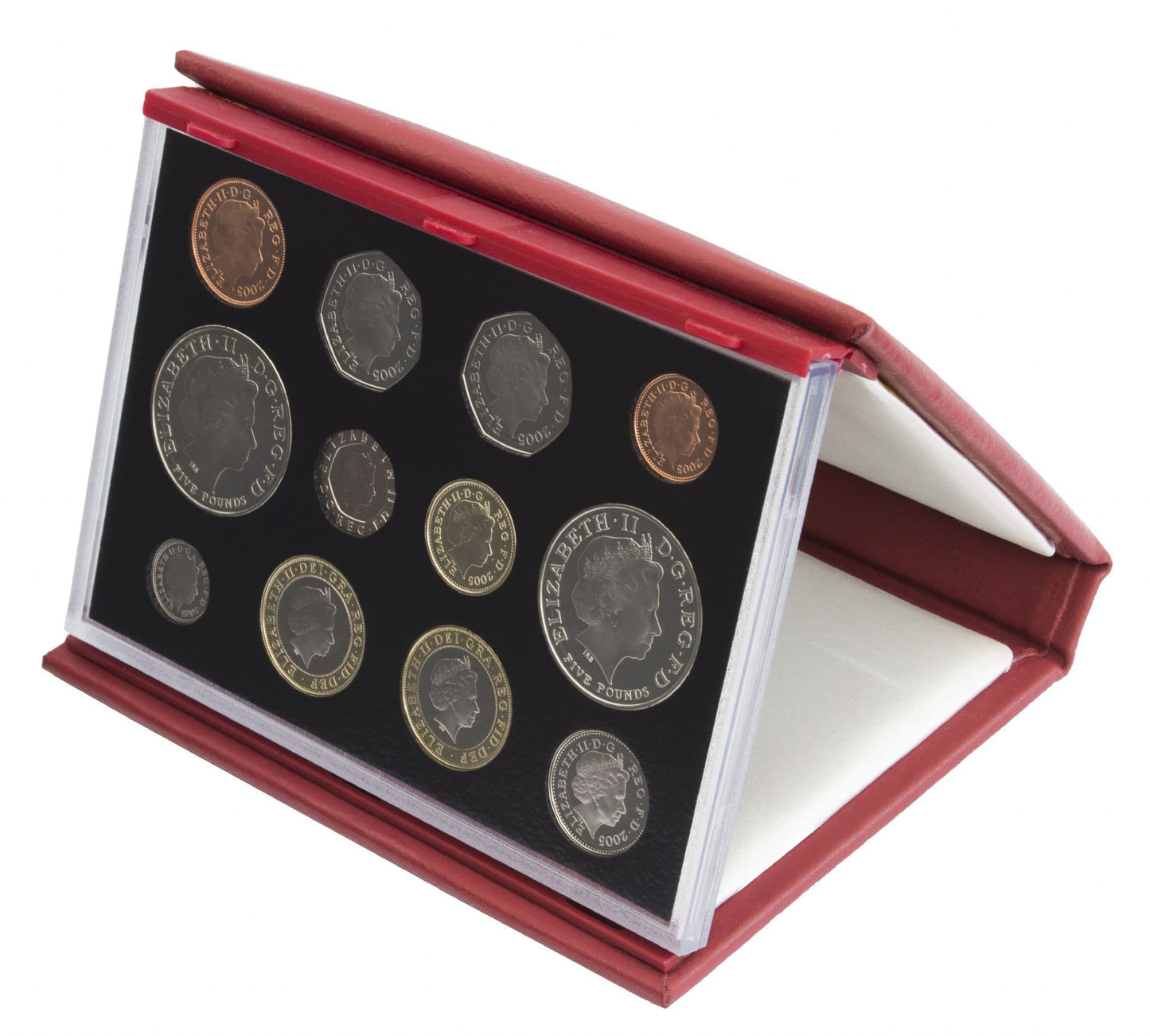 2005 Proof Set Red Leather Deluxe