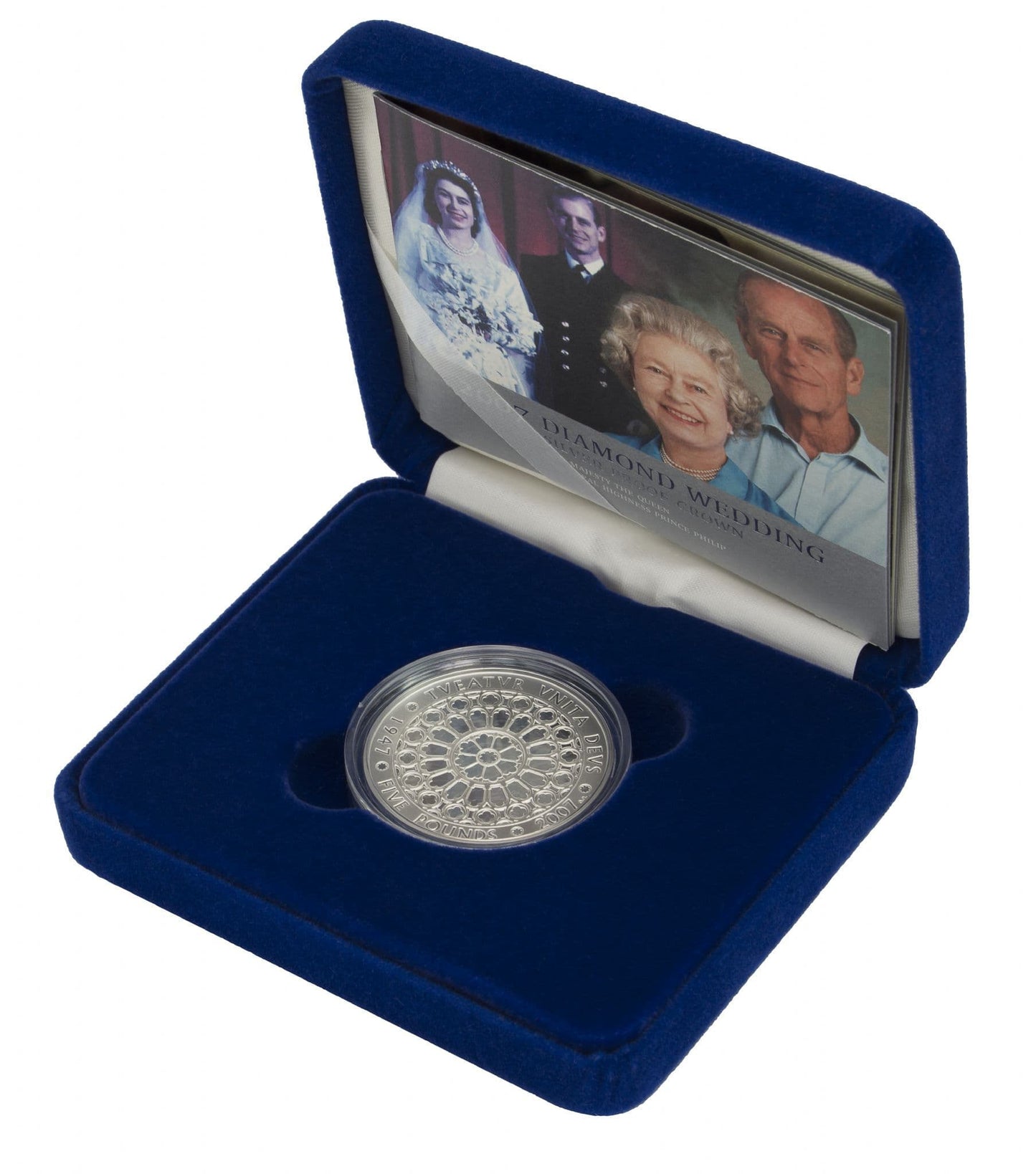 2007 Silver Proof £5 Diamond Wedding