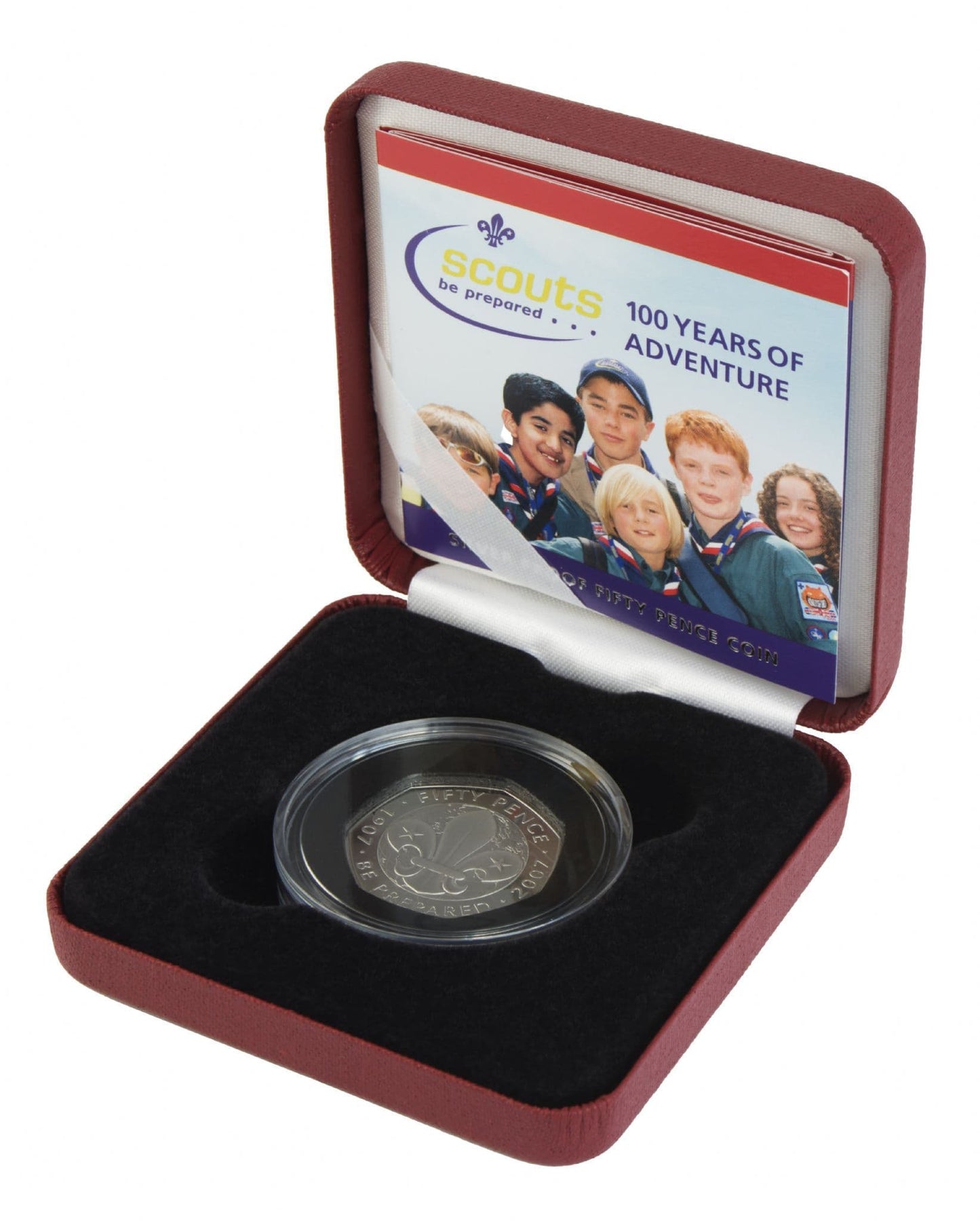 2007 Silver Proof 50P - Scout Movement