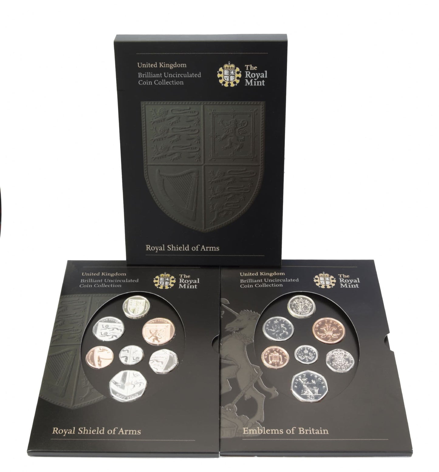 2008 Brilliant Uncirculated Royal Shield Arms Coin And Shield Set