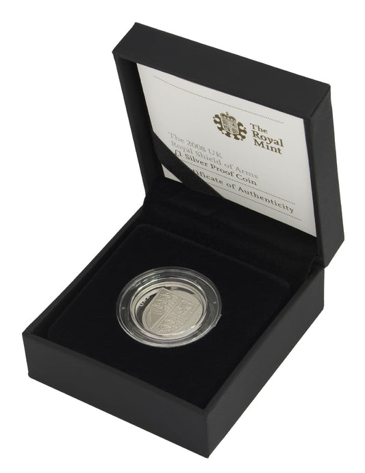 2008 Silver Proof One Pound Coin - Shield