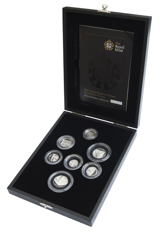 2008 Silver Proof Piedfort Royal Shield Collection