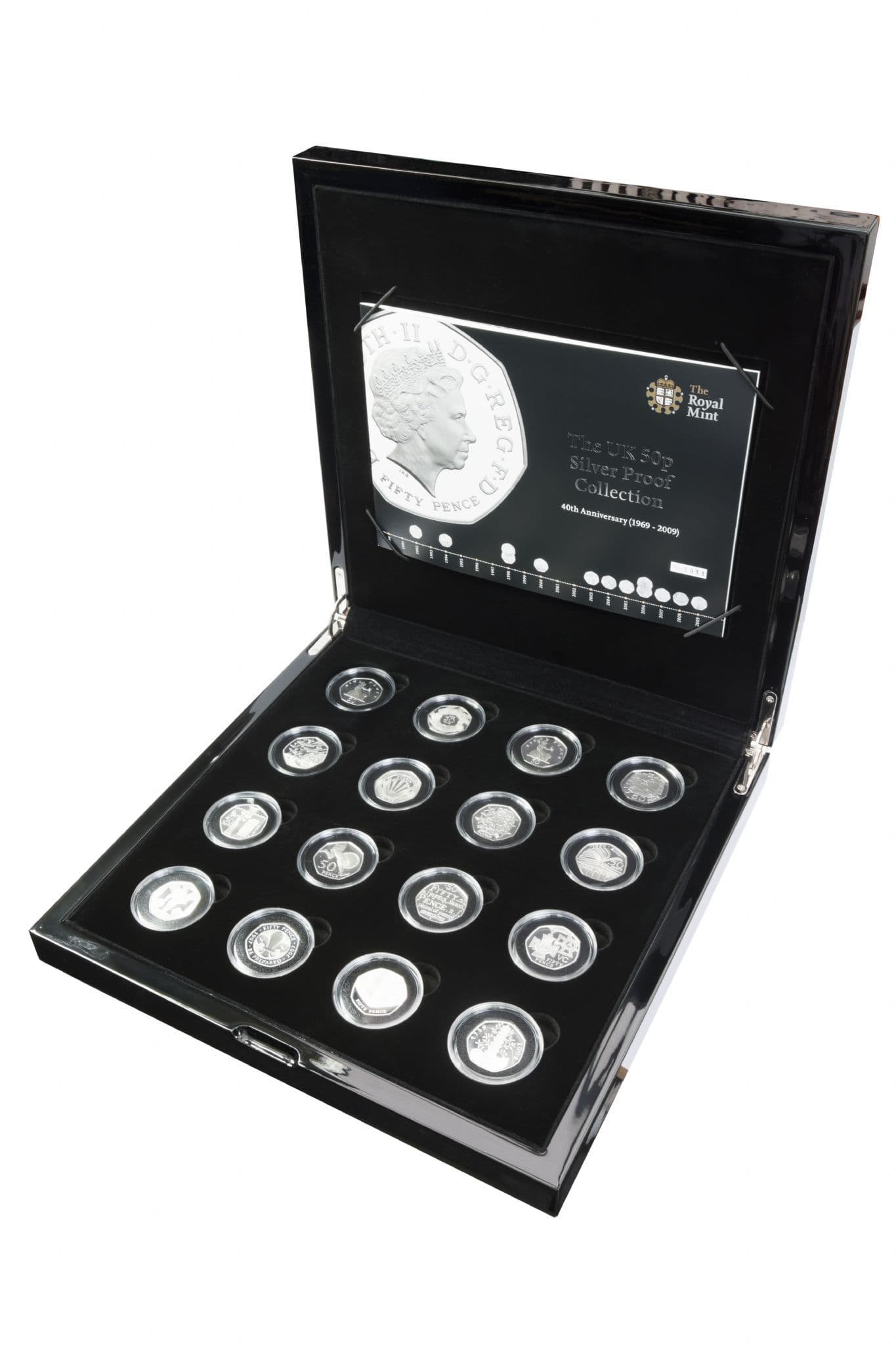 2009 12 X Silver Proof 50P Collection