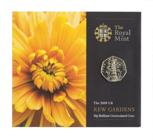 2009 50P Kew Gardens Brilliant Uncirulated Coin Pack