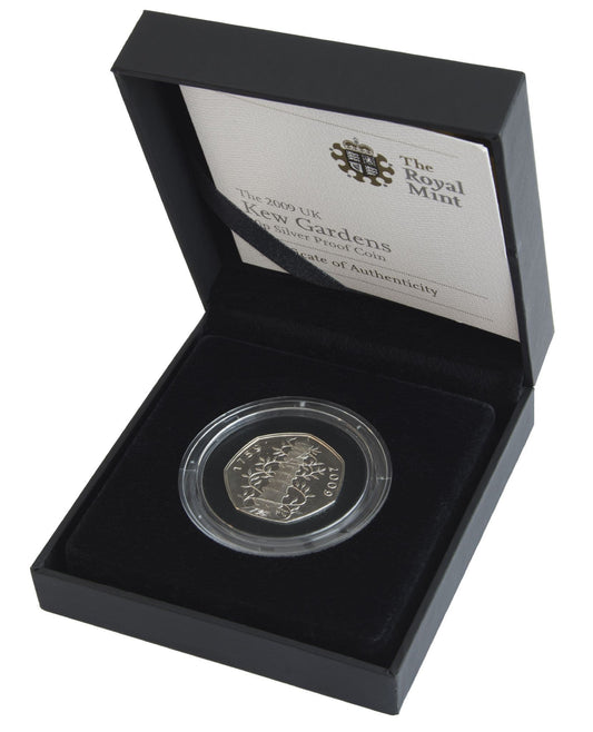 2009 Silver Proof 50P -Kew Gardens