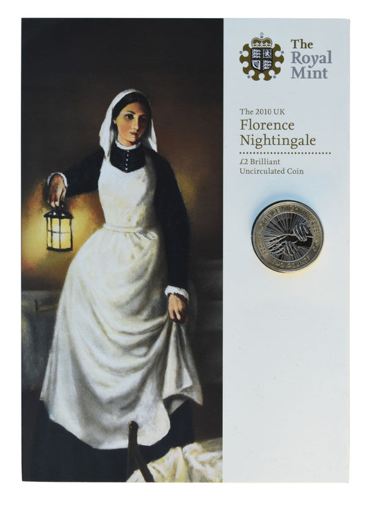 2010 £2 Florence Nightingale Brilliant Uncirculated Pack