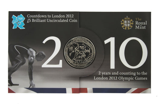 2010 Count Down To The Olympics £5 Coin Long Sleeve