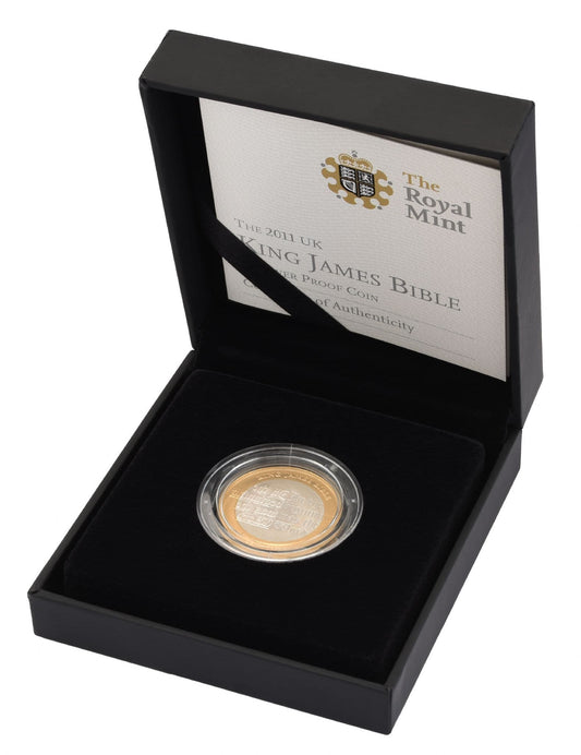 2011 Silver Proof £2 King James Bible