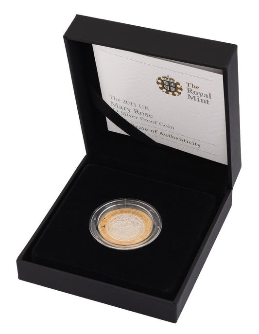 2011 Silver Proof £2 Mary Rose