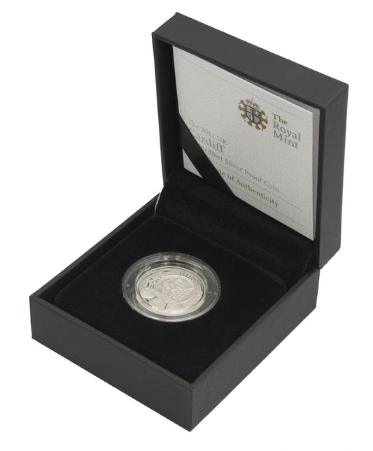 2011 Silver Proof Piedfort Cardiff One Pound