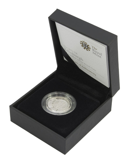 2011 Silver Proof Piedfort Edinburgh One Pound