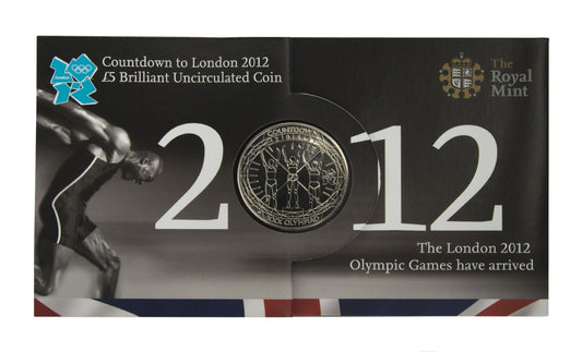 2012 Count Down To The Olympics £5 Coin Long Sleeve