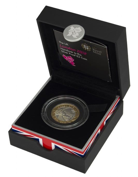 2012 Silver Proof £2 Hand Over Top Rio