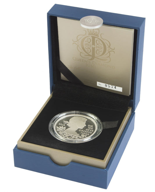 2012 Silver Proof Piedfort £5 Diamond Jubliee