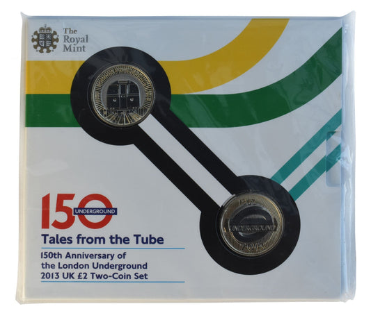 2013 £2 Tales From The Tube Brilliant Uncirculated Pack