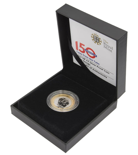 2013 Silver Proof £2 Coin Train Design