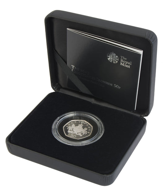 2013 Silver Proof Piedfort 50P - Christopher Ironside