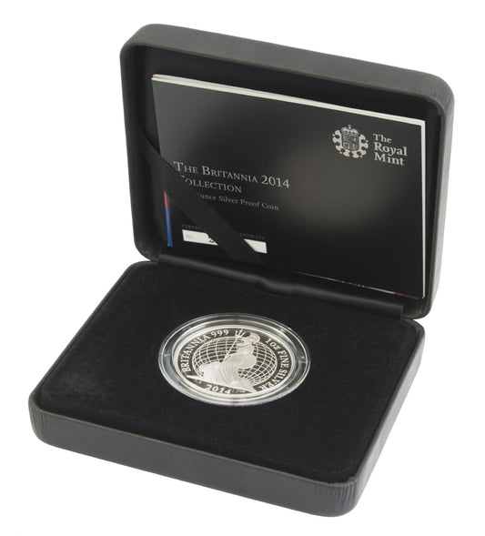 2014 Silver Proof Britannia Single With Certificate