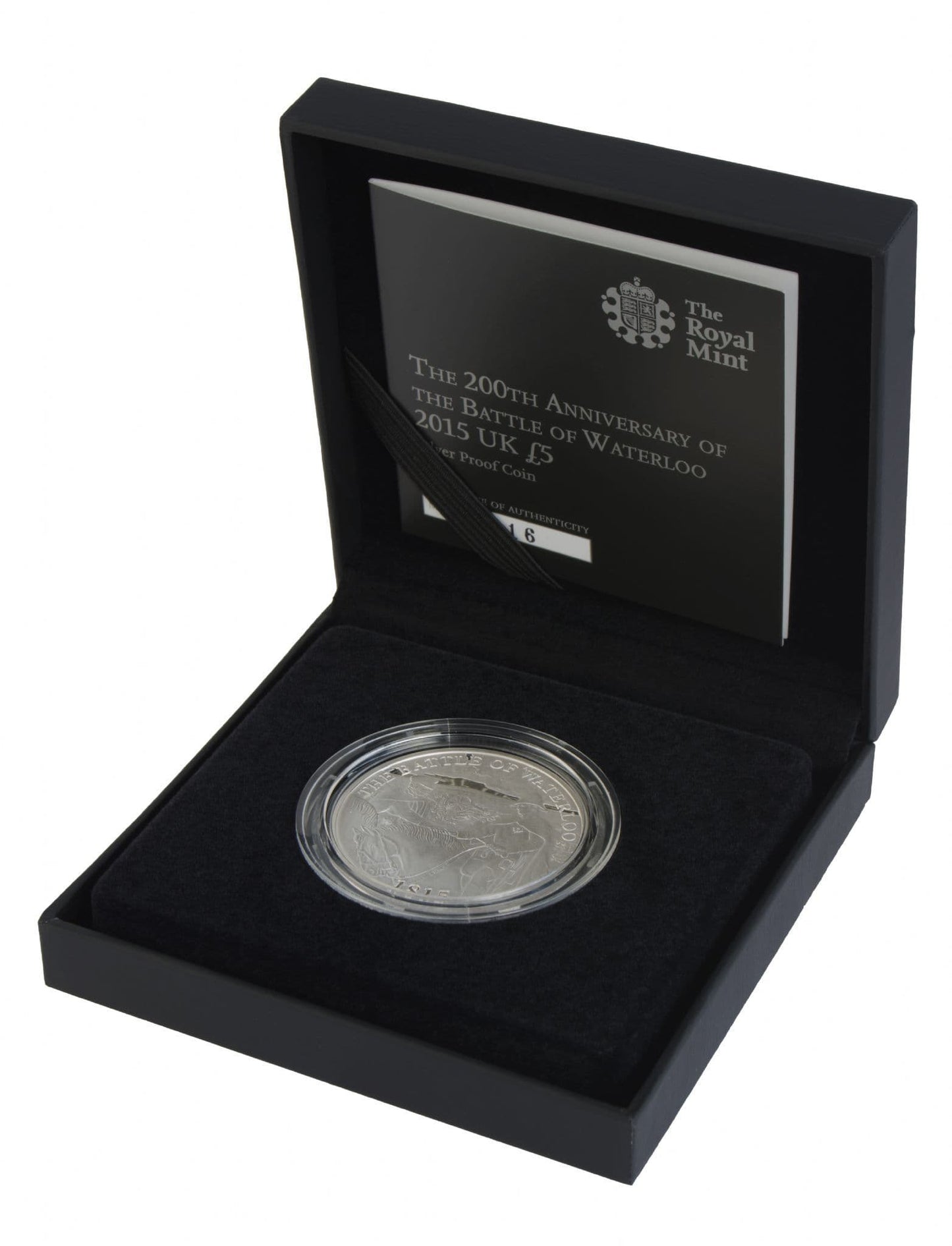 2015 Silver Proof £5 Coin - Warterloo